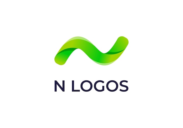 LETTER N MODERN LOGO DESIGN