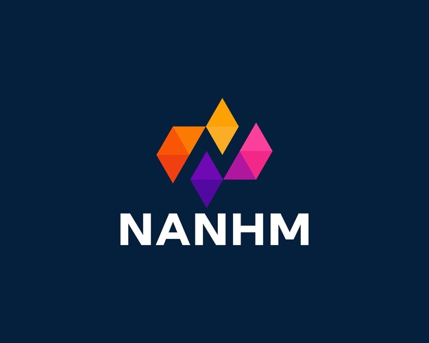 Premium vector letter n simple modern logo