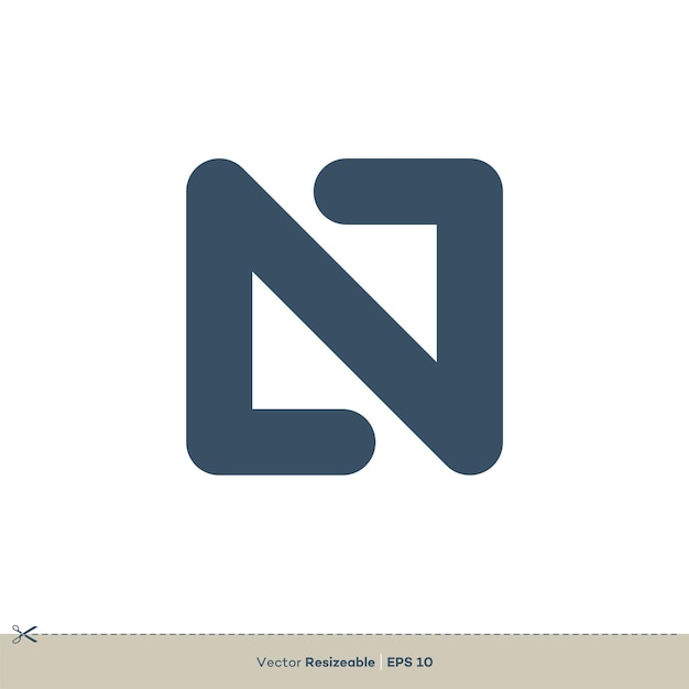 ベクトル 文字 n ベクトルのロゴのテンプレート イラスト デザイン ベクトル eps 10