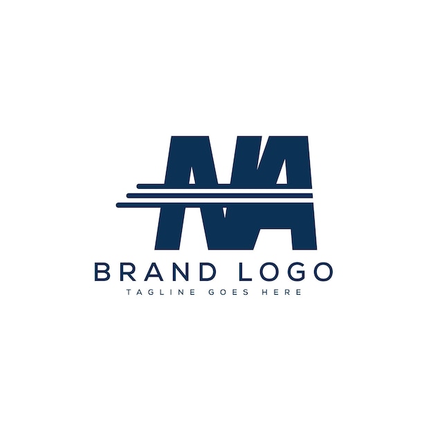 letter NA logo design vector template design for brand