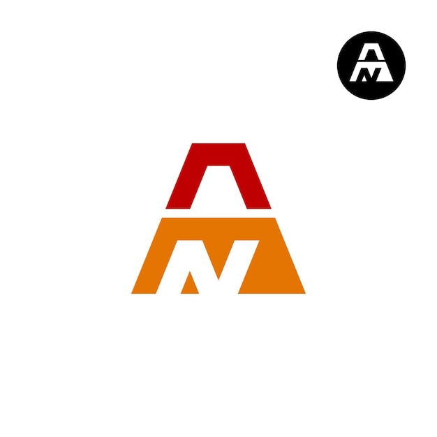 Letter AN NA Monogram Logo Design