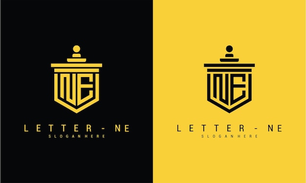 Letter ne logo pictogram ontwerpsjabloon premium vector premium vector Premium Vector