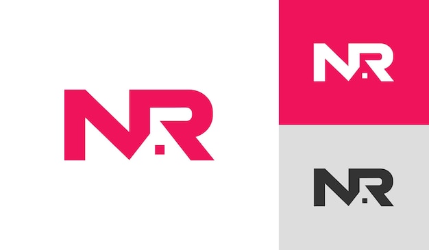 Vector letter nr-logo met huisdak