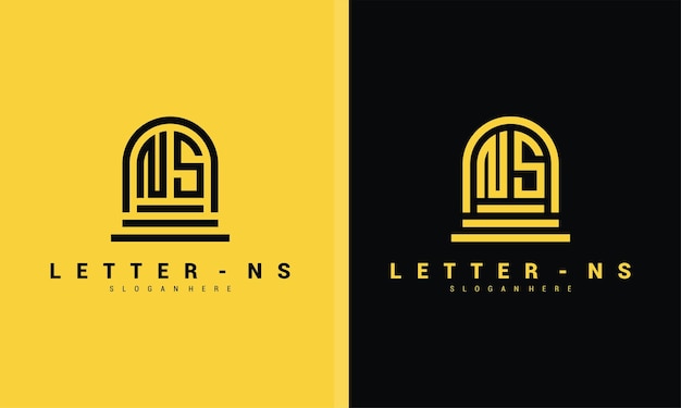 Letter ns logo pictogram ontwerpsjabloon premium vector premium vector