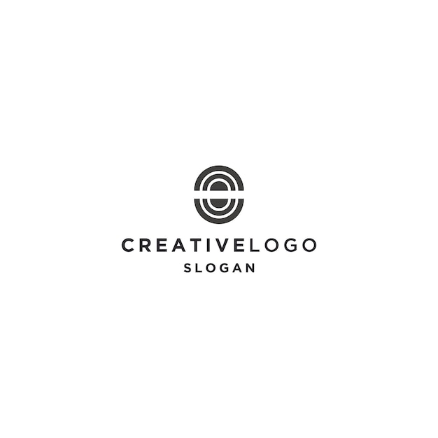 letter o abstract logo icon design template vector illustration