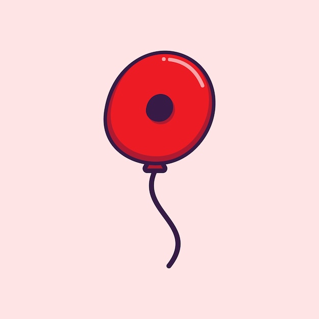 letter o balloon logo design template