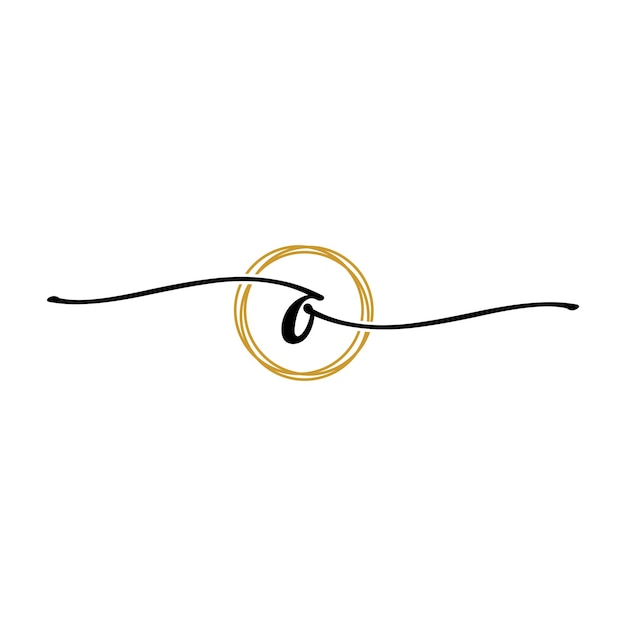 Letter O Beauty Initial Logo Template