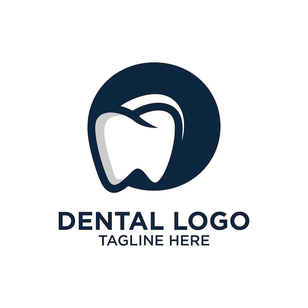 Lettera o dental logo design template ispirazione illustrazione vettoriale