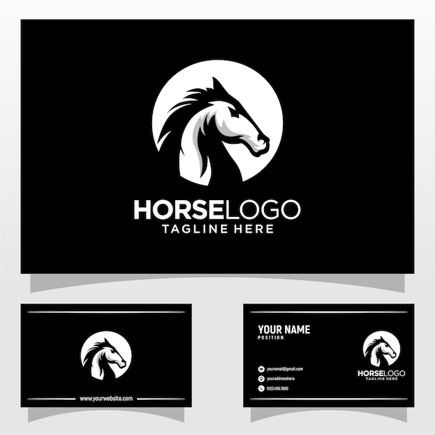 Letter O Horse Logo Design Template Inspiration Vector Illustration