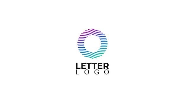 Vettore lettera o logo design colorato paint logo letters icona con elegante cerchio vector design