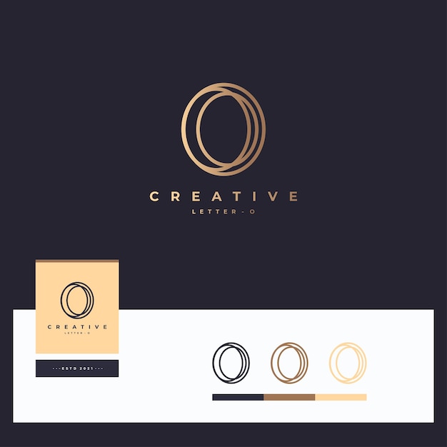 Vector letter o logo-ontwerpen