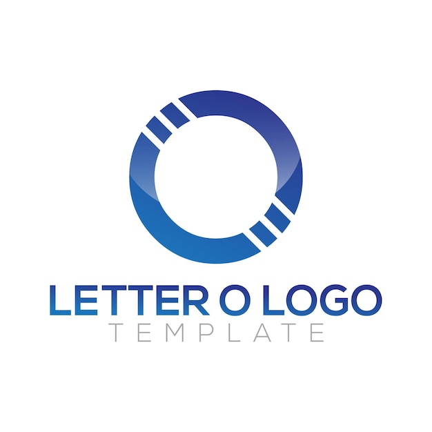 Letter o logo template circle logo vector template