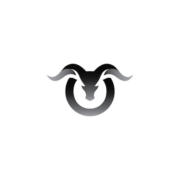 Vector letter o logo vector design template with bull head
