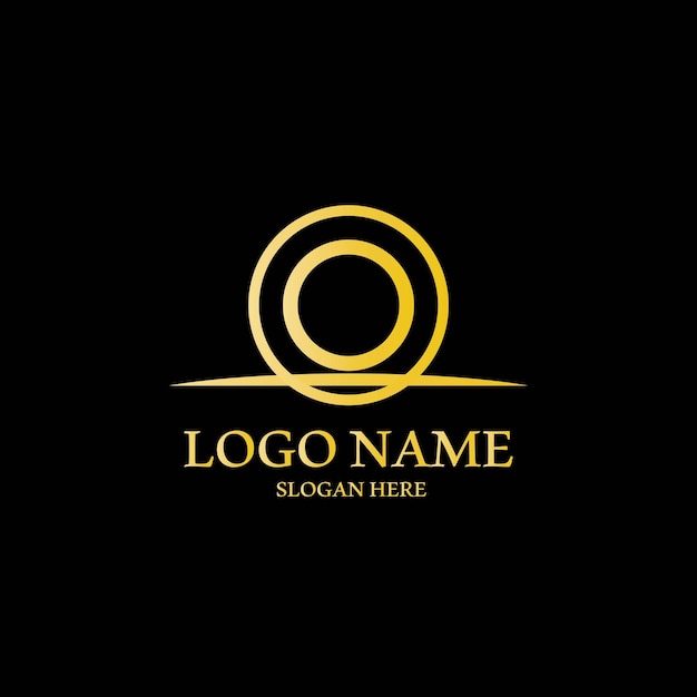 letter o logo and vector template