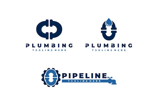 Vector letter o pipe bundle logo