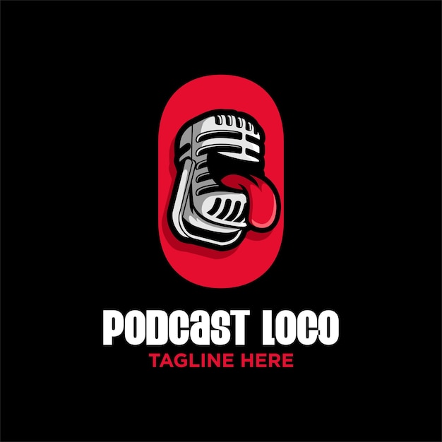 Letter o podcast logo design template inspiration, vector illustration.