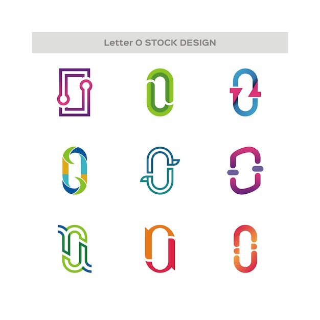 Lettera o stock logo design