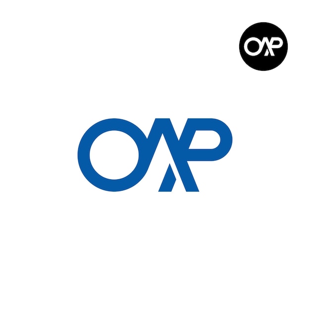 Premium Vector Letter oap monogram logo design