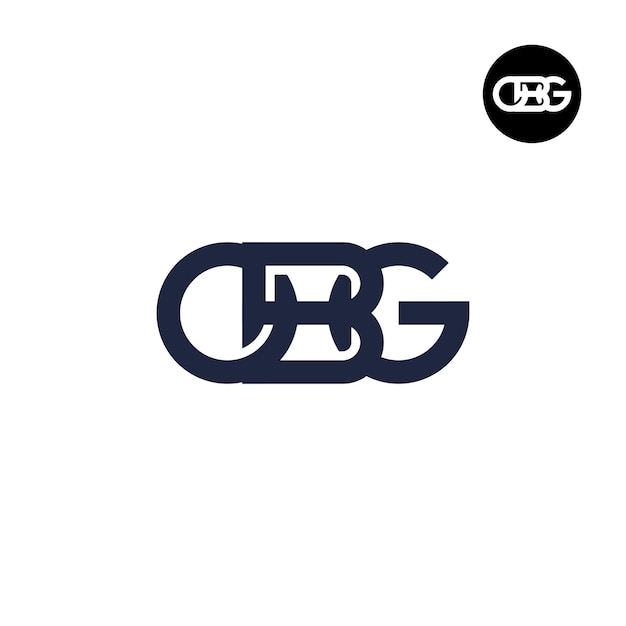 Vector letter obg monogram logo design