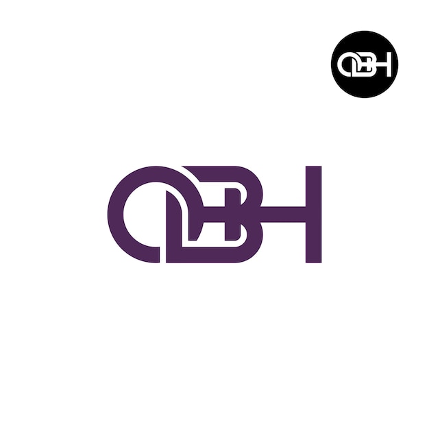 Lettera obh monogramma logo design