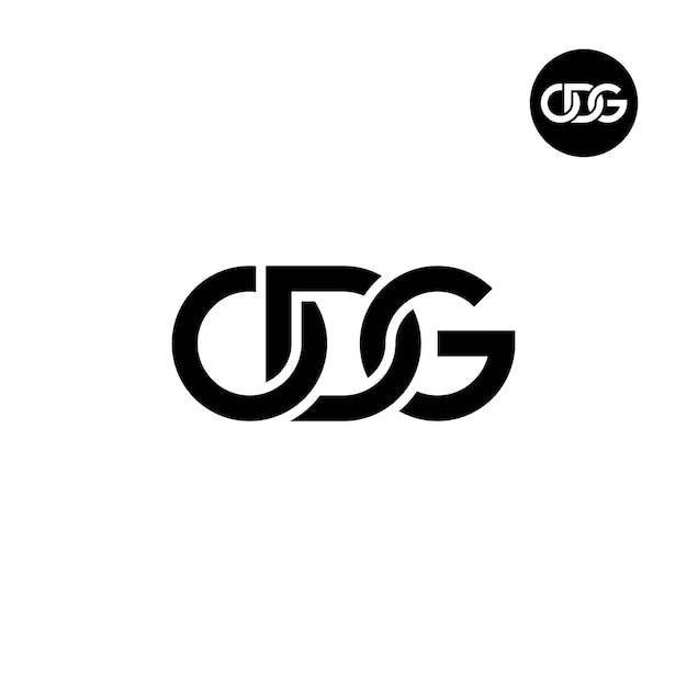 Vector letter odg monogram logo design