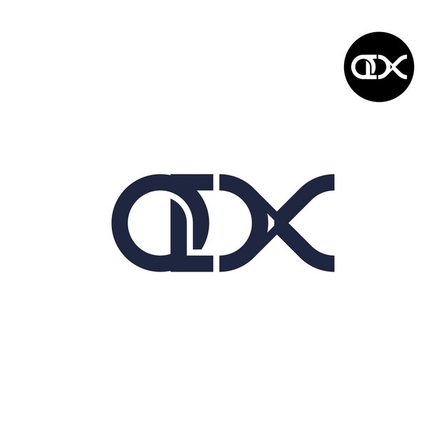 Vector letter odx monogram logo design