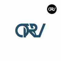 Vector letter orv monogram logo design