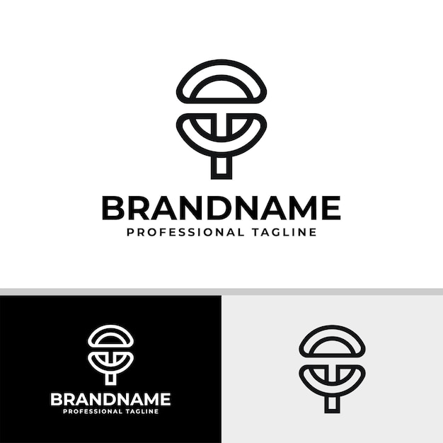Letter OT or TO Monogram Logo Suitable for any business with TO or OT initials