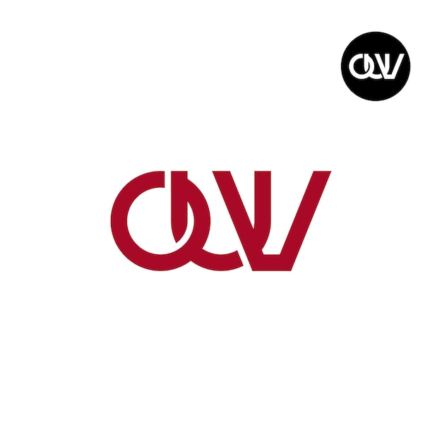 Дизайн логотипа букв OUV Monogram