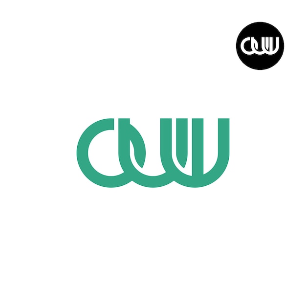 Letter OUW Monogram Logoontwerp