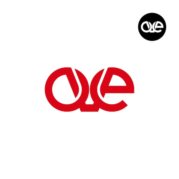 Letter OVE Monogram Logo Design Simple