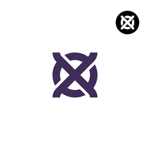 Letter OX XO Monogram Logoontwerp