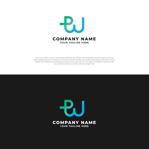 Lettera p logo design astratto