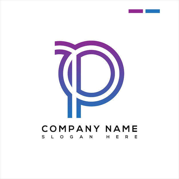 letter P creative logo design symbol.