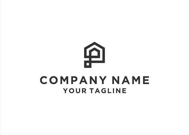 Premium Vector | Letter p home building architecture logo design ...