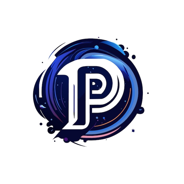 Letter P-logo en plat ontwerp p-logo sjabloon