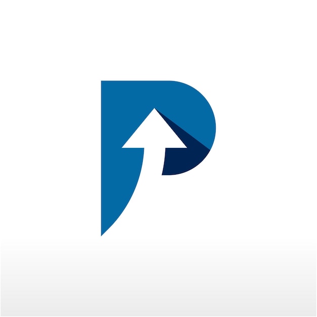 Виктор иллюстрации дизайна иконы буквы P