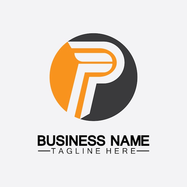 Letter p logo vector illustratie ontwerp