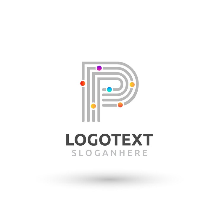 Vector 편지 p 로고