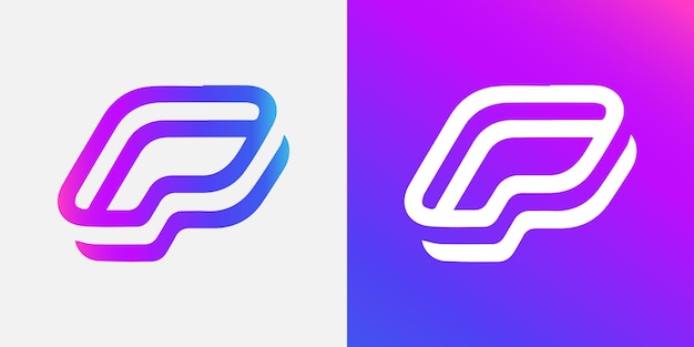 Letter P Modern Gradient Logo