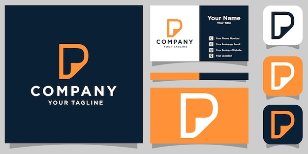 Letter P modern logo design P logo be used for your brand identity or etc Premium Vector