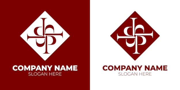 Letter p stijl logo ontwerpconcept