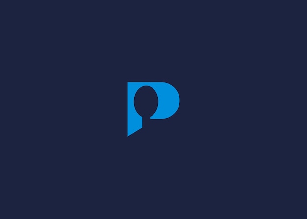 letter p with spoon logo icon design vector design template inspiration