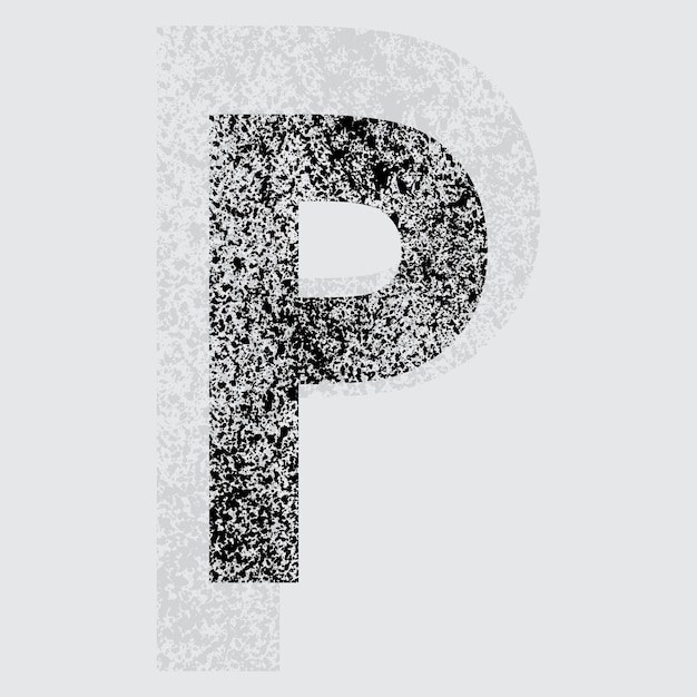 Vector letter p