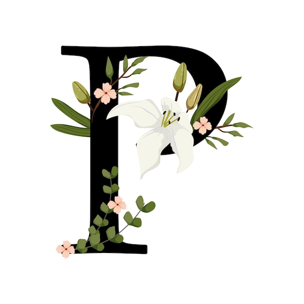 Vector letter p