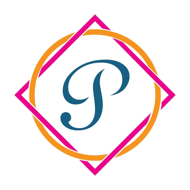 Vector letter p