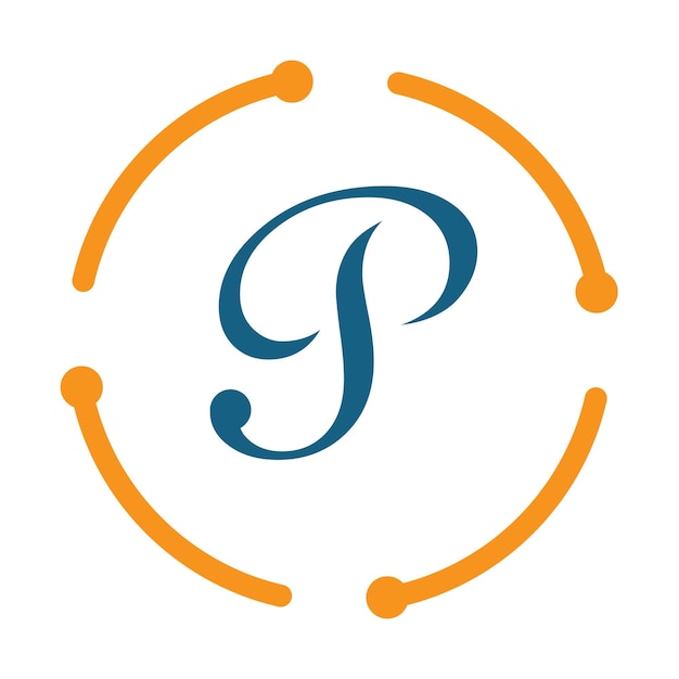 Vector letter p