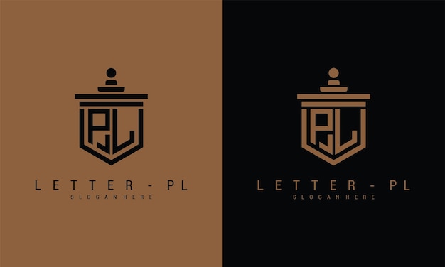 Letter pl logo pictogram ontwerpsjabloon premium vector premium vector Premium Vector