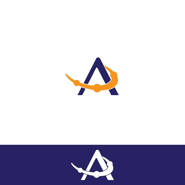 Letter A Planet Logo