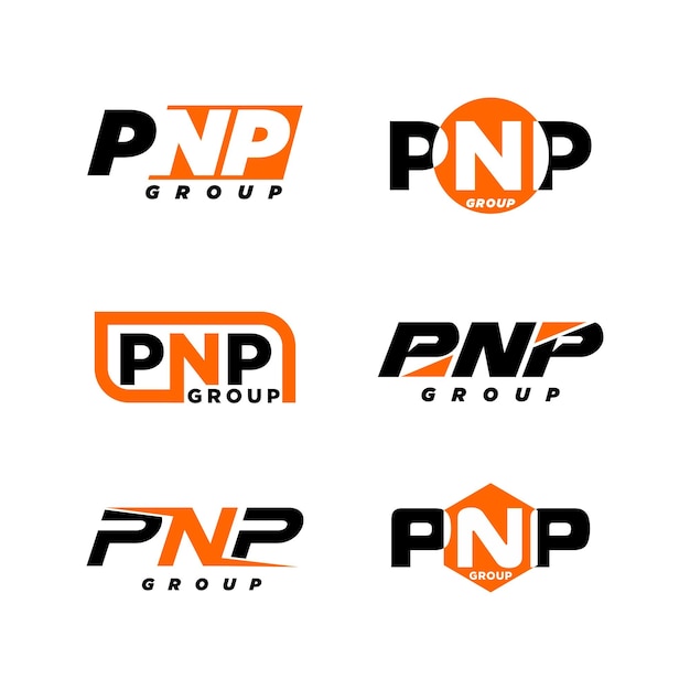 Letter PNP Group Logo Design